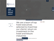 Tablet Screenshot of magellanhospitality.com
